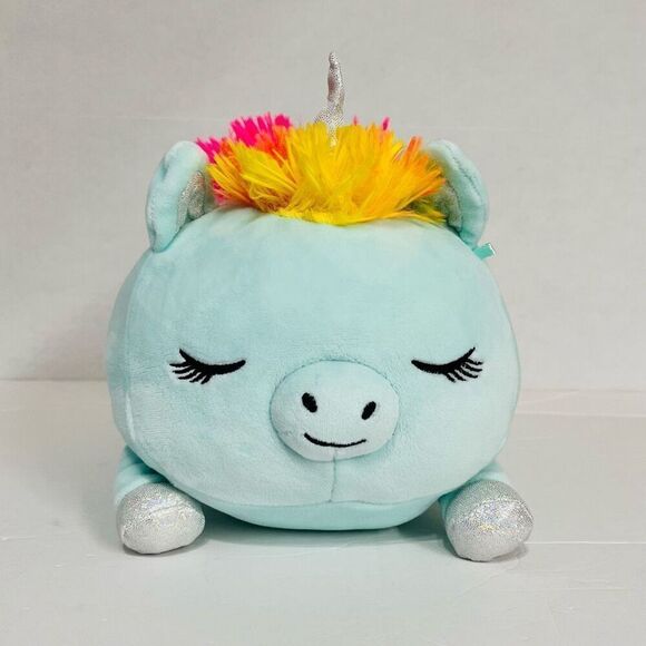 Squishmallows HugMees Crystal The Unicorn   Justice Exclusive   10”   EUC - Picture 1 of 7